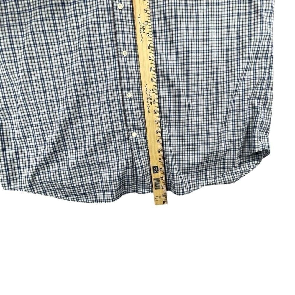 Men's Peter Millar Multi-Tone Blue & Brown Plaid Long Sleeve Button DN 2XLT 0013 - Picture 6 of 9